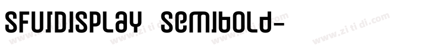 SFUIDisplay Semibold字体转换